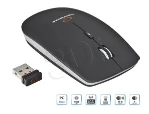 Mysz Esperanza EM120K (optyczna; 1600 DPI; kolor czarny)