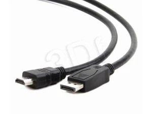 Kabel GEMBIRD CC-DP-HDMI-3M ( DisplayPort M - HDMI M -; 3m; kolor czarny)