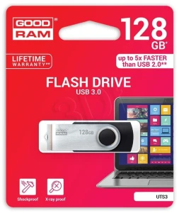 Pendrive GoodRam UTS3-1280K0R11 (128GB; USB 3.0; kolor czarny)