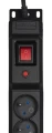Listwa przeciwprzepięciowa Activejet COMBO/12gn/3m/cz (12 x UTE; 10 A (2500 W); 3m; kolor czarny)