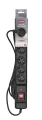 Listwa przeciwprzepięciowa Activejet COMBO 6gn/3m/cz (10A; 2300W) 3m; kolor czarny