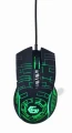 GEMBIRD GAMINGOWA MYSZ Z PODŚWIETLENIEM RGB USB, CZARNA