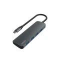 SAVIO AK-54 HUB USB-C - 4 X USB-A, SZARY