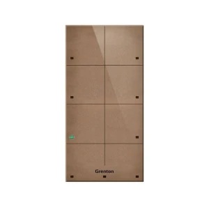 Grenton Panel dotykowy/ 8 pól dotykowych/ TF-Bus/ jasny, wykonany z naturalnej skóry front