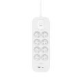 Listwa zasilająca Belkin Power Surge 8-PORT + 1xUSB-A +1xUSB-C 2.4A PD 900J 2m White
