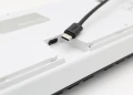 Ducky One 2 White LED klawiatura Uniwersalne USB Niemiecki Czarny, Biały