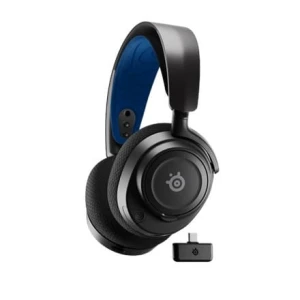 Steelseries Arctis Nova 7P Zestaw słuchawkowy Przewodowy i Bezprzewodowy Opaska na głowę Gaming USB Type-C Bluetooth Czarny, Niebieski