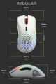 Glorious PC Gaming Race Model D myszka Po prawej stronie USB Typu-A Optyczny 12000 DPI