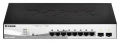 D-Link DGS-1210-08P Zarządzany L2 Gigabit Ethernet (10/100/1000) Obsługa PoE Czarny