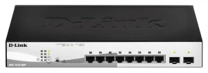 D-Link DGS-1210-08P Zarządzany L2 Gigabit Ethernet (10/100/1000) Obsługa PoE Czarny