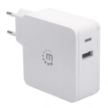 Manhattan 180146 ładowarka do urządzeń przenośnych Netbook, Tablet Biały Prąd przemienny Wewnętrzna
