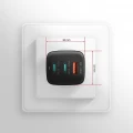 AXAGON ACU-DPQ65 Ładowarka sieciowa, GaN 65W, 3x port (USB-A + dual USB-C), PD3.0/QC4+/PPS/Apple