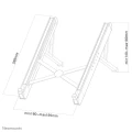 Neomounts by Newstar NSLS010 stojak na notebooka 43,2 cm (17") Podstawka na notebooka Srebrny