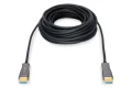 DIGITUS KABEL POŁĄCZENIOWY HYBRYDOWY AOC HDMI 2.0 PREMIUM HIGH SPEED 4K60HZ UHD HDMI A/HDMI A M/M CZARNY 15M AK-330125-150-S