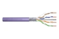 Digitus Kabel instalacyjny kat.6, F/UTP, B2ca, AWG 23/1, LSOH, 500m, fioletowy, szpula