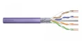 Digitus Kabel instalacyjny kat.6, F/UTP, B2ca, AWG 23/1, LSOH, 500m, fioletowy, szpula