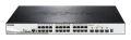D-Link DGS-1510-28XMP/E łącza sieciowe Zarządzany L2/L3 Gigabit Ethernet (10/100/1000) Obsługa PoE Czarny, Szary