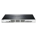 D-Link DGS-1510-28XMP/E łącza sieciowe Zarządzany L2/L3 Gigabit Ethernet (10/100/1000) Obsługa PoE Czarny, Szary