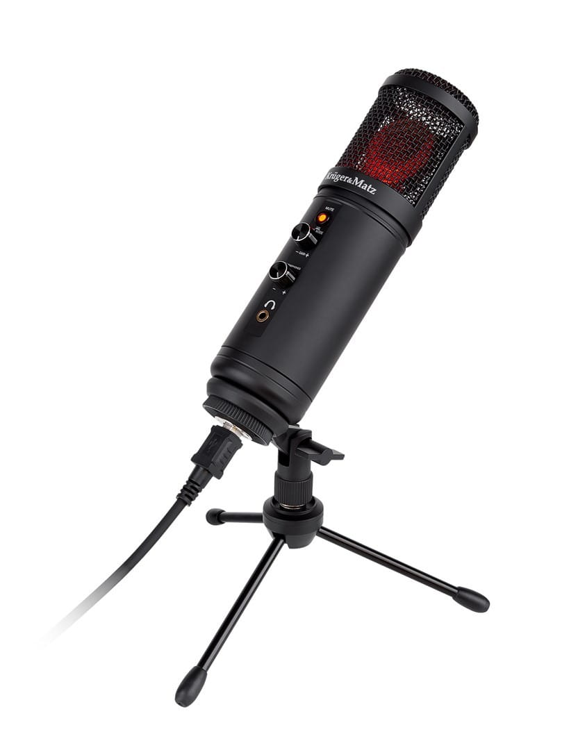 Mikrofon gamingowy / vlogerowy na USB  Kruger&amp;Matz Warrior GV-100