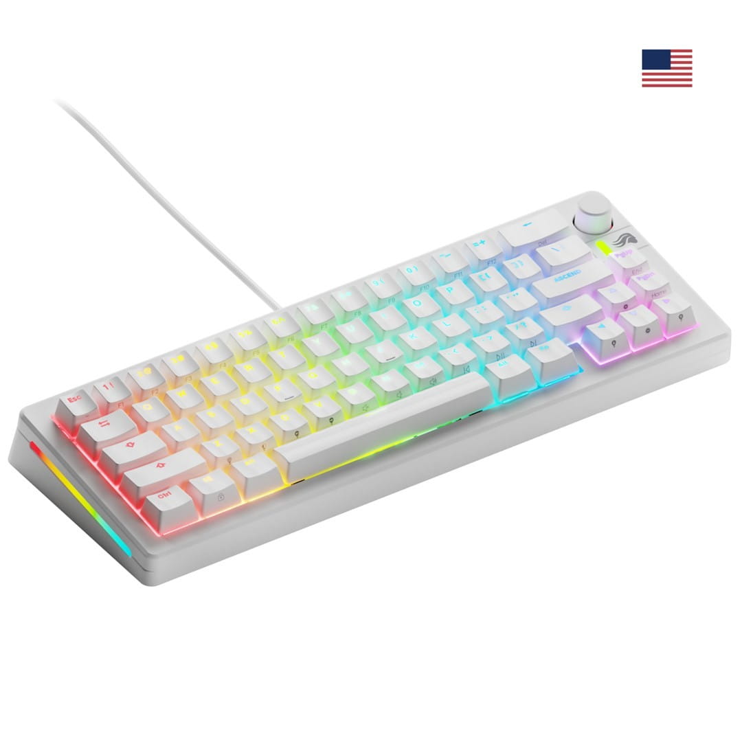 Glorious PC Gaming Race GMMK 3 Prebuilt klawiatura USB QWERTY US English Biały