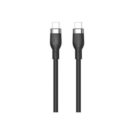 1M USB-C CHARGING CABLE BLAC/K SILICONE 240W