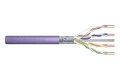 Digitus Kabel instalacyjny kat.6, F/UTP, Dca, AWG 23/1, LSOH, 100m, fioletowy, karton