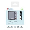 Verbatim GaN charger 140W, 1x USB-A, 3x USB-C