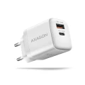 Axagon ACU-PQ30W Ladegerät QC3.0.4.0/AFC/FCP/PPS/Apple+ PD USB-C 30W - weiß - USB Typ C Telefon komórkowy, Smartfon, Smartwatch, Tablet, Uniwersalne B