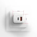 Axagon ACU-PQ30W Ladegerät QC3.0.4.0/AFC/FCP/PPS/Apple+ PD USB-C 30W - weiß - USB Typ C Telefon komórkowy, Smartfon, Smartwatch, Tablet, Uniwersalne B