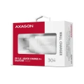 Axagon ACU-PQ30W Ladegerät QC3.0.4.0/AFC/FCP/PPS/Apple+ PD USB-C 30W - weiß - USB Typ C Telefon komórkowy, Smartfon, Smartwatch, Tablet, Uniwersalne B