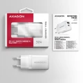 Axagon ACU-PQ30W Ladegerät QC3.0.4.0/AFC/FCP/PPS/Apple+ PD USB-C 30W - weiß - USB Typ C Telefon komórkowy, Smartfon, Smartwatch, Tablet, Uniwersalne B
