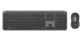 Logitech MK950 Signature for Business klawiatura Dołączona myszka Biuro RF Wireless + Bluetooth QWERTZ Niemiecki Grafitowy