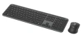 Logitech MK950 Signature for Business klawiatura Dołączona myszka Biuro RF Wireless + Bluetooth QWERTZ Niemiecki Grafitowy
