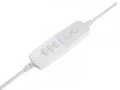 GENESIS Neon 764 Zestaw słuchawkowy Przewodowa Opaska na głowę Gaming USB Typu-A Biały