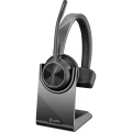 POLY Zestaw słuchawkowy Voyager 4310-M z certyfikatem Microsoft Teams USB-C + adapter BT700 + stacja ładująca