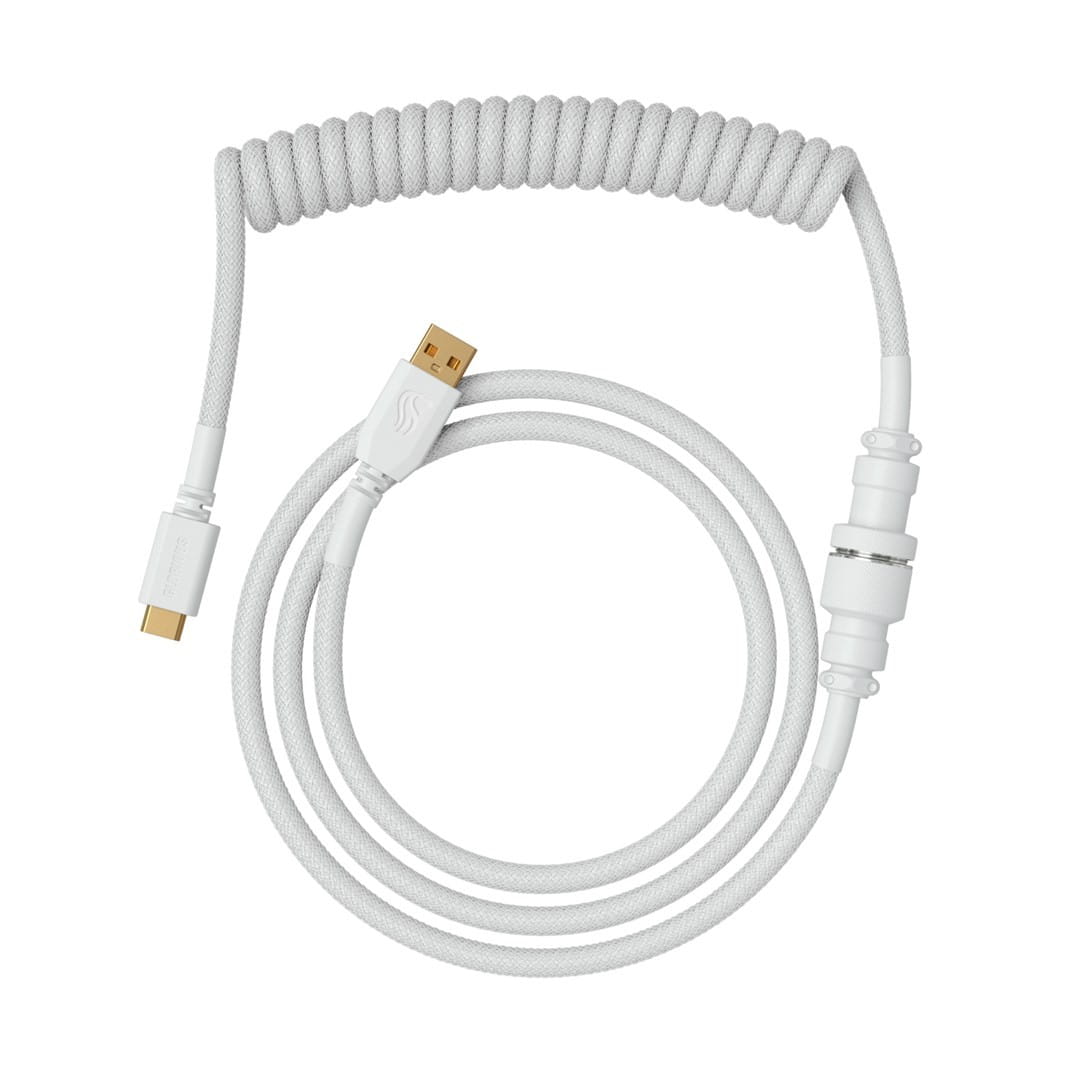 Glorious Gaming GLO-KB-ACC-CBL-COIL-GWHT kabel klawiatury/myszy Biały 1,4 m