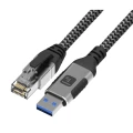 Kabel sieciowy USB-A na Gigabit Ethernet RJ45 1m Techly ICOC U3A-RJ45-010
