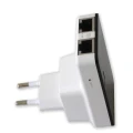 Router bezprzewodowy Techly I-WL-REPEATER2 Fast Ethernet Czarny, Biały