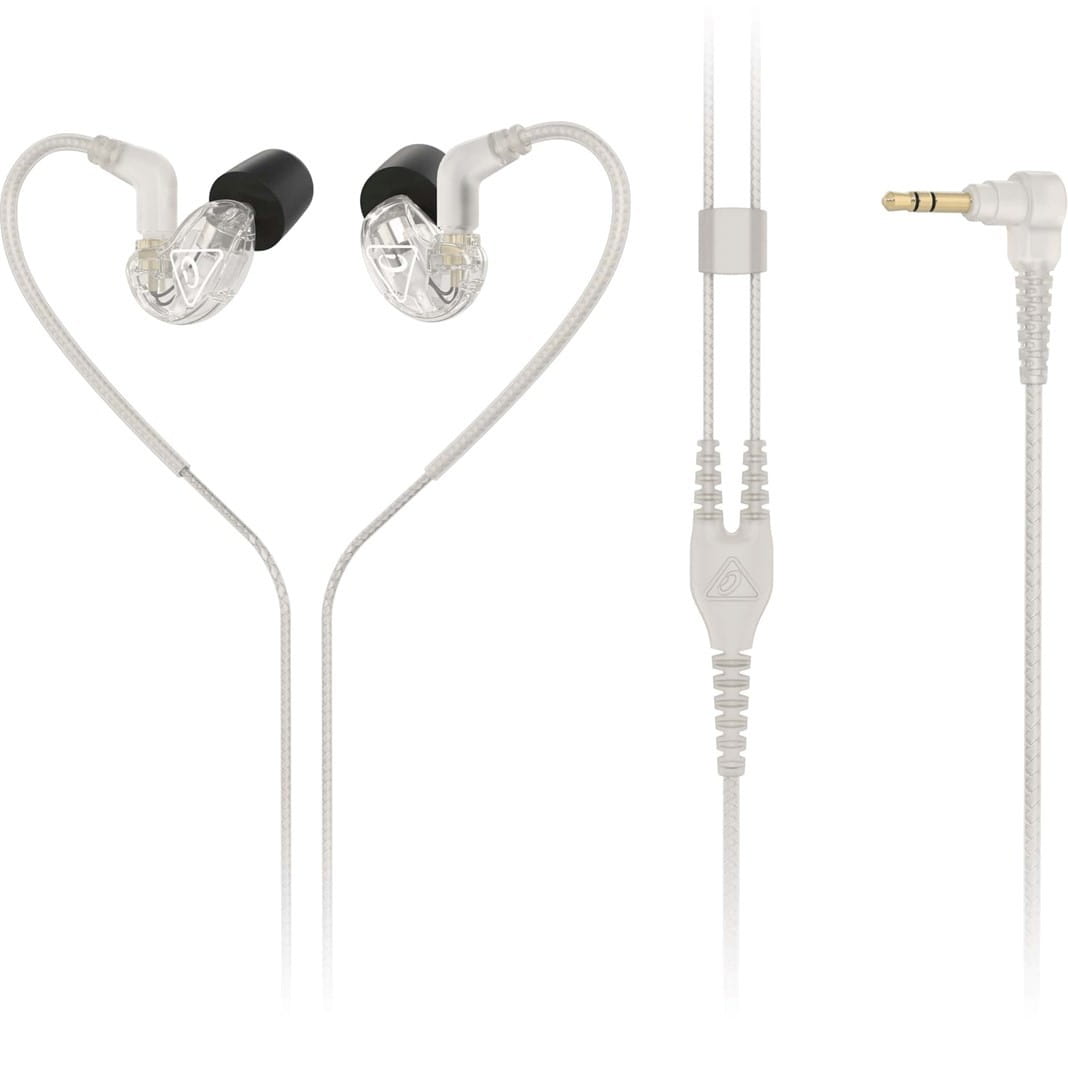 Behringer SD251-CL - Słuchawki dokanałowe ze złączem MMCX - przezroczyste