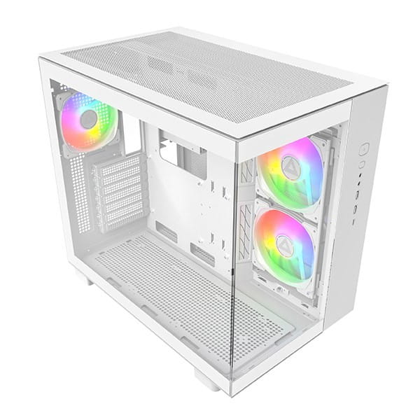 Obudowa PC Montech KING 65 PRO, Midi-Tower, ATX, ARGB, Szkło Hartowane - biała