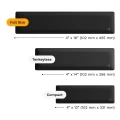 Glorious Gaming GLO-KB-ACC-WR-CLTH-100-BLK części do urządzeń wejściowych Keyboard palm rest