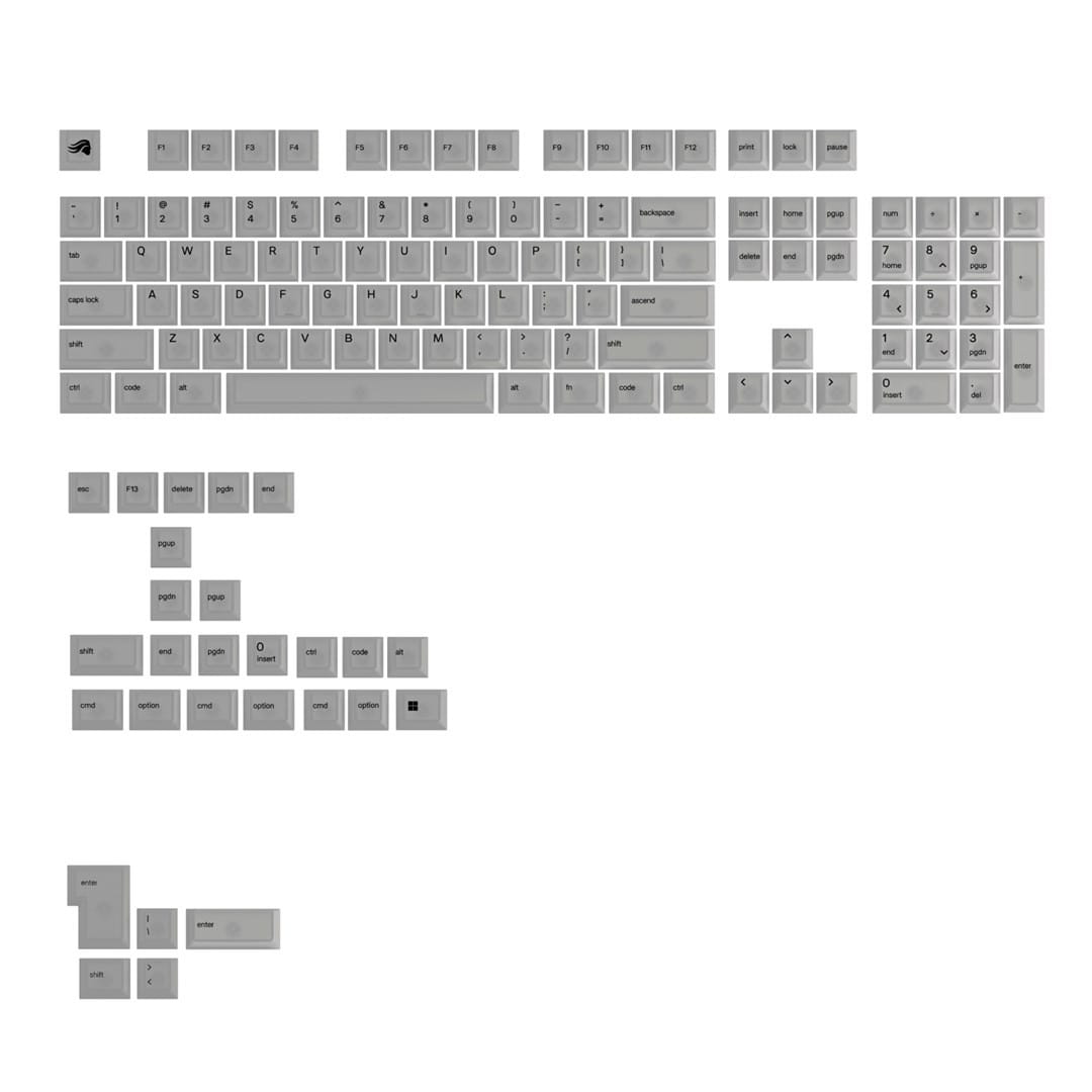 Glorious Gaming GLO-KB-ACC-KC-PC-POLY-US części do urządzeń wejściowych Nakładki na przyciski klawiatury