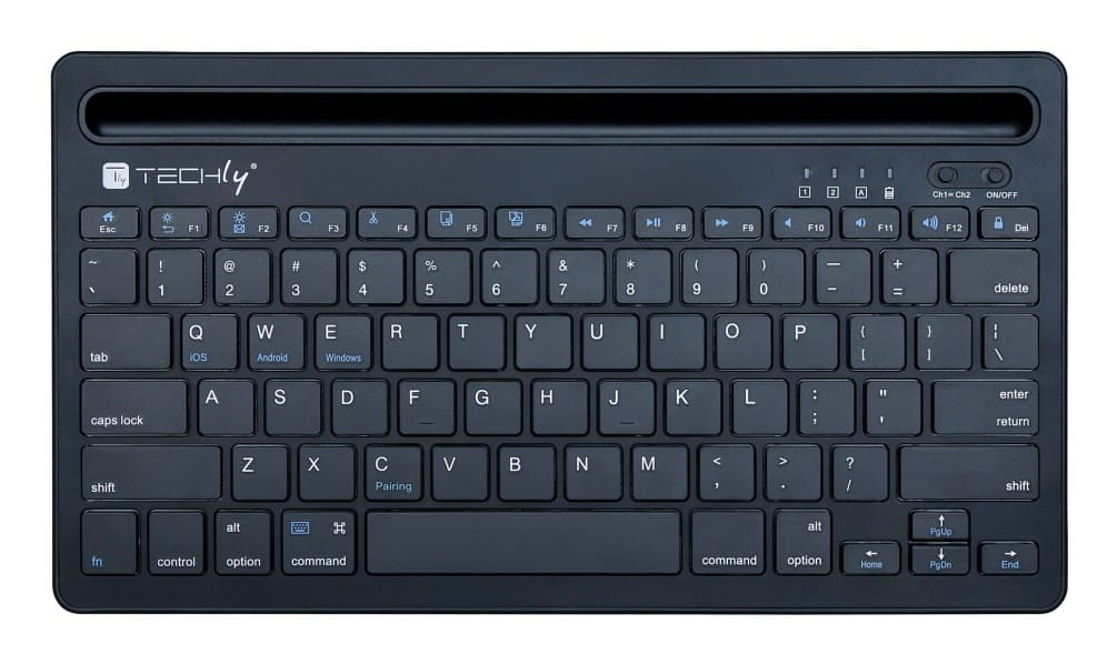 Techly ICTBK102U klawiatura Uniwersalne Bluetooth QWERTY Angielski Czarny