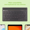 Techly ICTBK102U klawiatura Uniwersalne Bluetooth QWERTY Angielski Czarny
