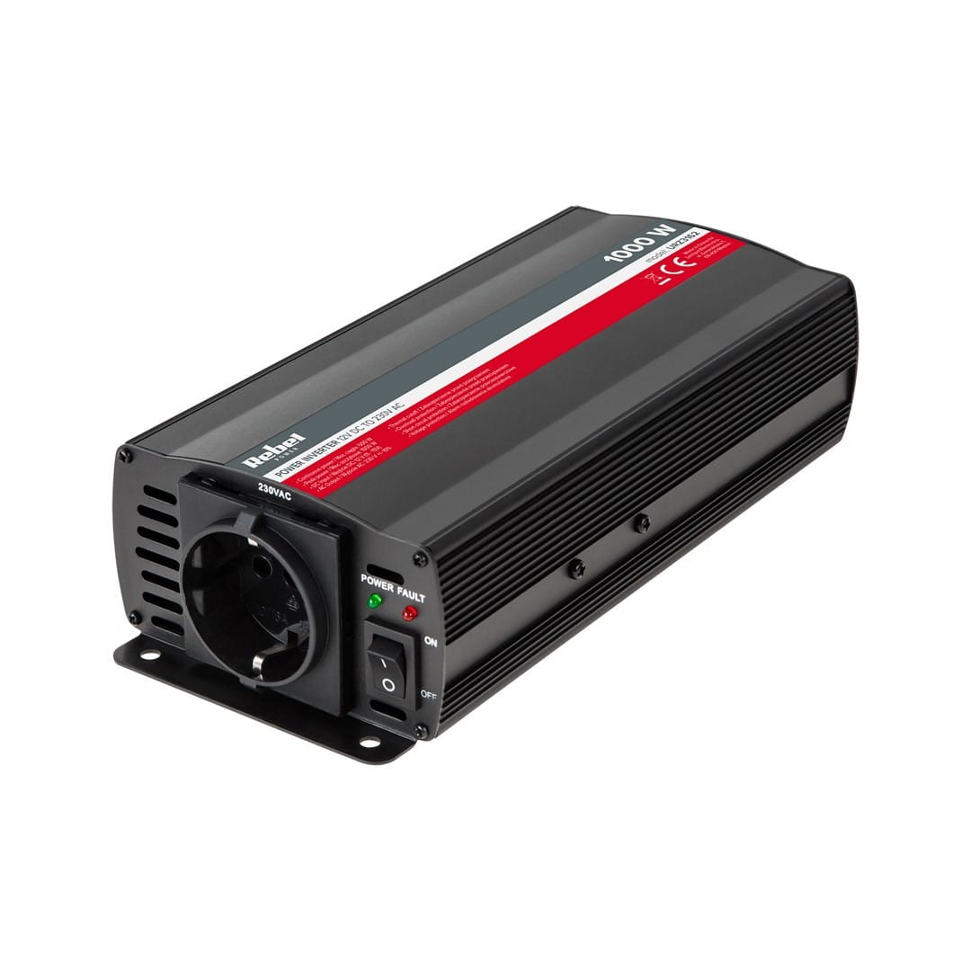 Przetwornica REBEL 12V/230V 500W  (gn. typu F :niemieckie)