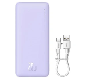 BASEUS POWERBANK AIRPOW 20000MAH 20W (FIOLETOWY)