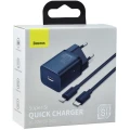 BASEUS ŁADOWARKA SIECIOWA Z PRZEWODEM USB-C DO LIG