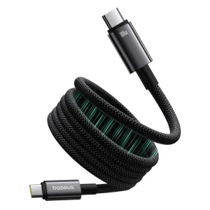 Kabel Baseus Tungsten magnetyczny USB C-USB C 100W 1m (czarny)