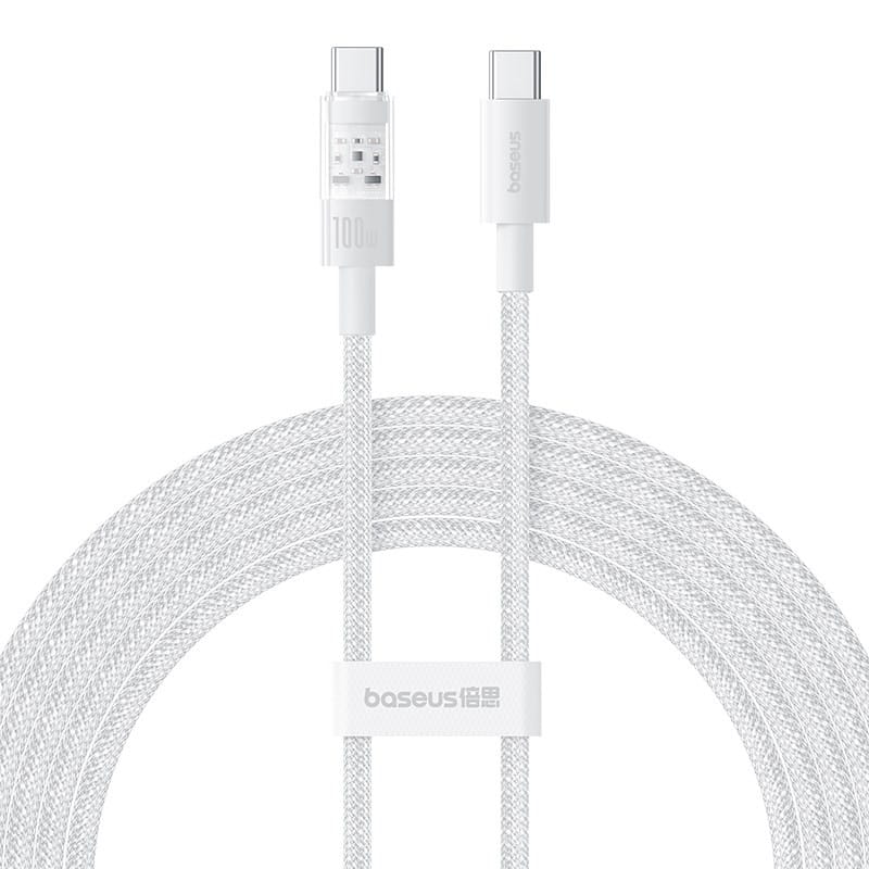 Kabel Baseus Gem Typ C-Typ C 100W 2m (biały)