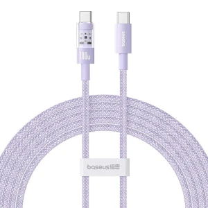 Kabel Baseus Gem Typ C-Typc C 100W 2m (fioletowy)